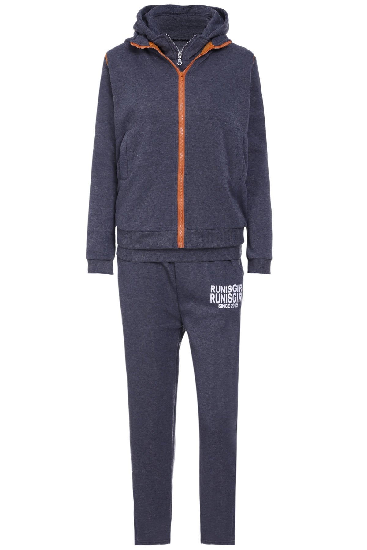 Active Graphic Hoodie and Flocking Waistcoat and Pants