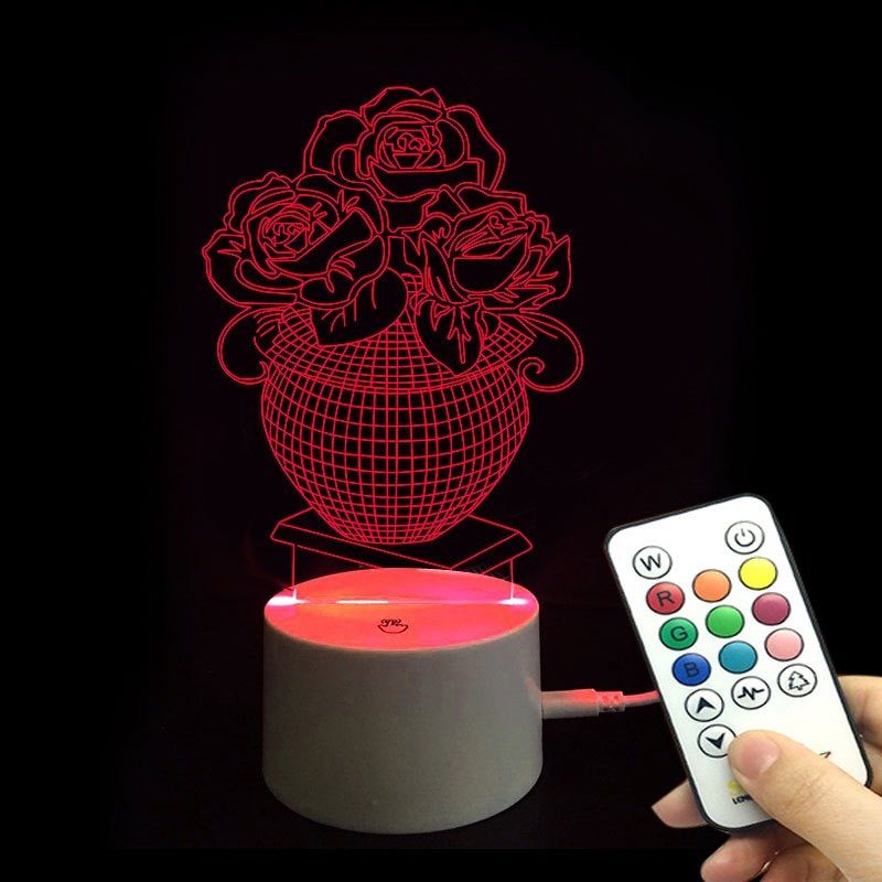 Rose Love Confession Valentine's Day Remote Control Night Light