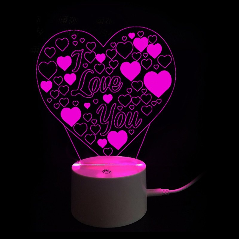 Mothers Day 9 Color Changing Valentine Gift Love You Letter Nigh