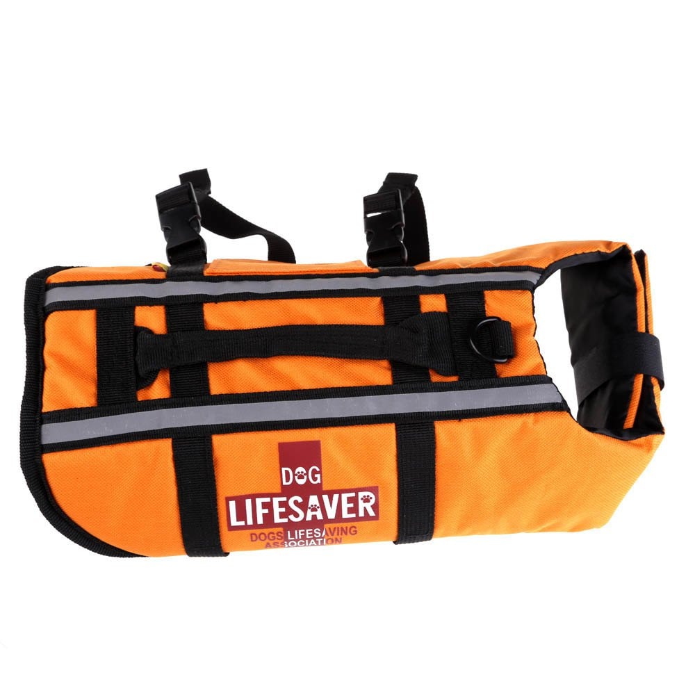 Dog Lifejacket Reflective Swimming Float Vest Adjustable Pet Aid