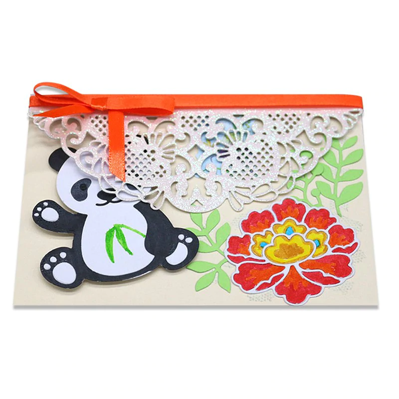 DIY Hollow Flower Style Metal Cutting Dies Set for Greeting Card