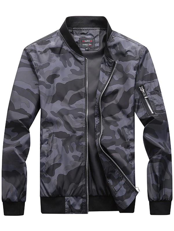 Trendy Camouflage Casual Jacket