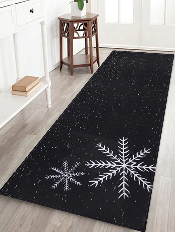 Christmas Snowflake Printed Floor Mat