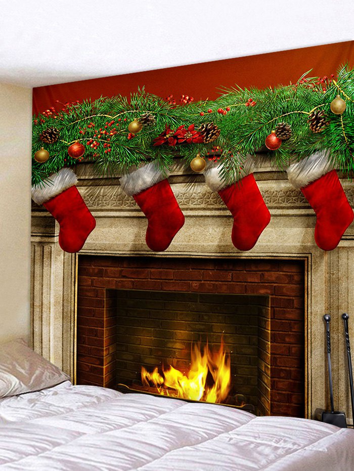 Wall Decor Christmas Pattern Print Tapestry