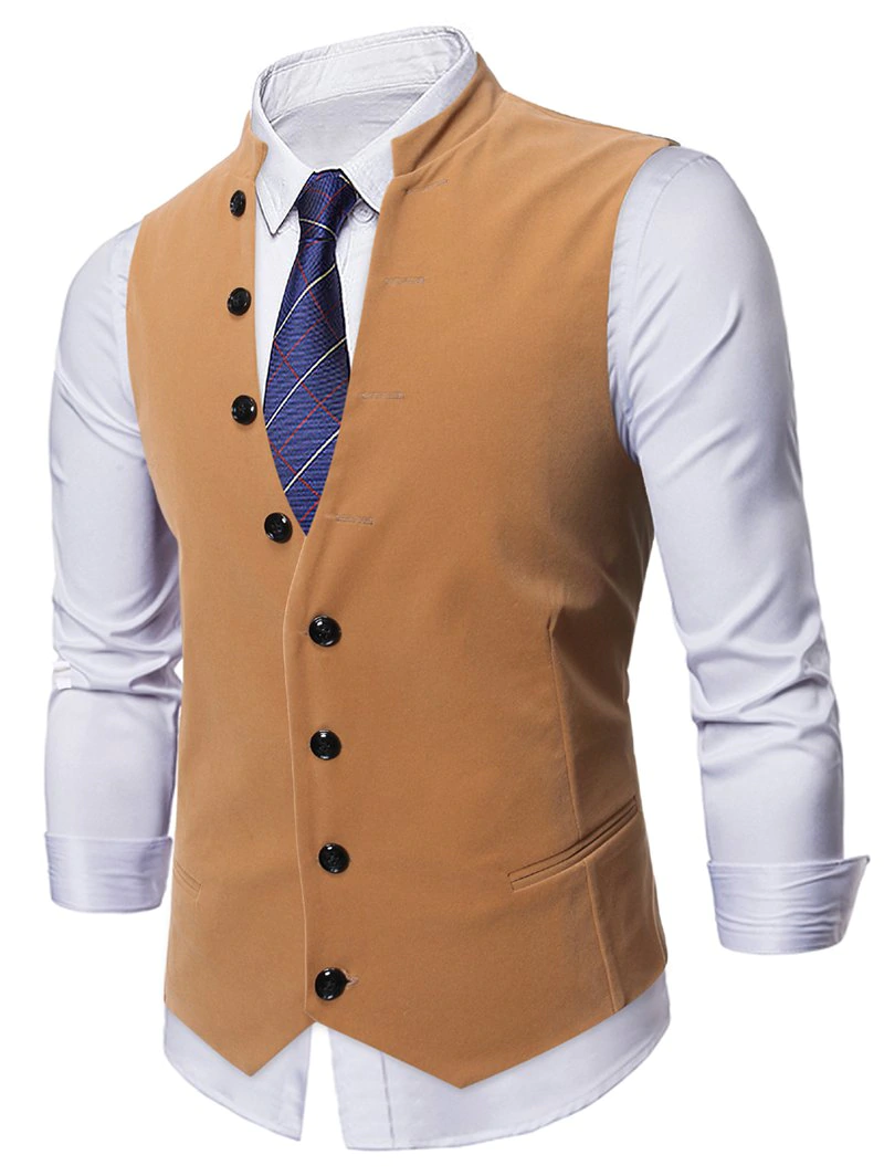 Single-breasted Design Casual Waistcoat