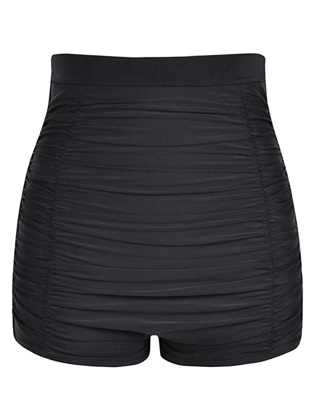 Ruched High Waisted Swim Bottom