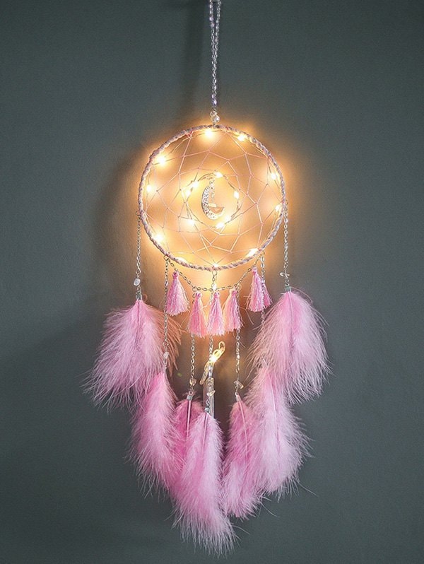 Tassel Feather Moon Home Hanging Dream Catcher