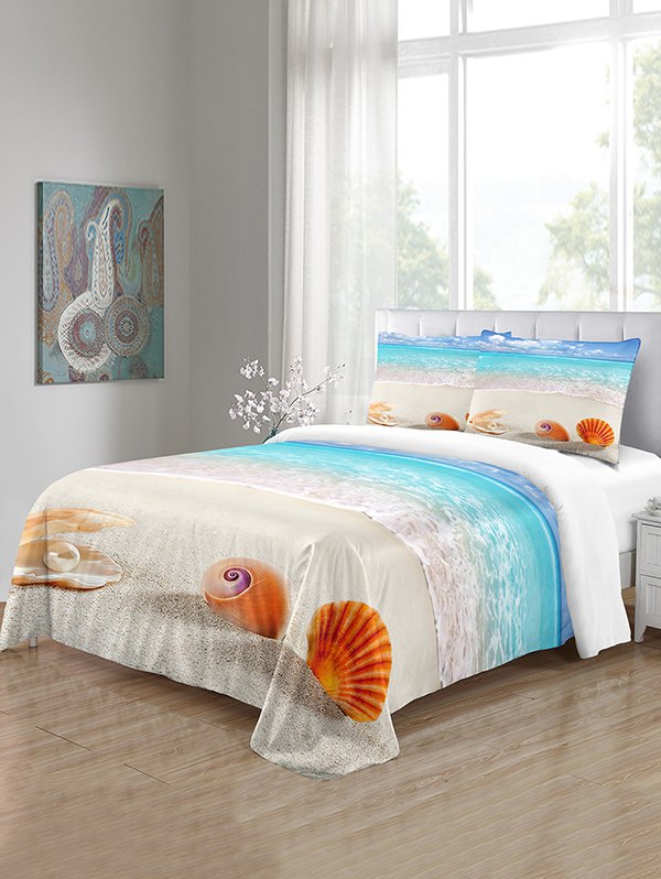 Beach Shell Pattern 3PCS Bedding Set