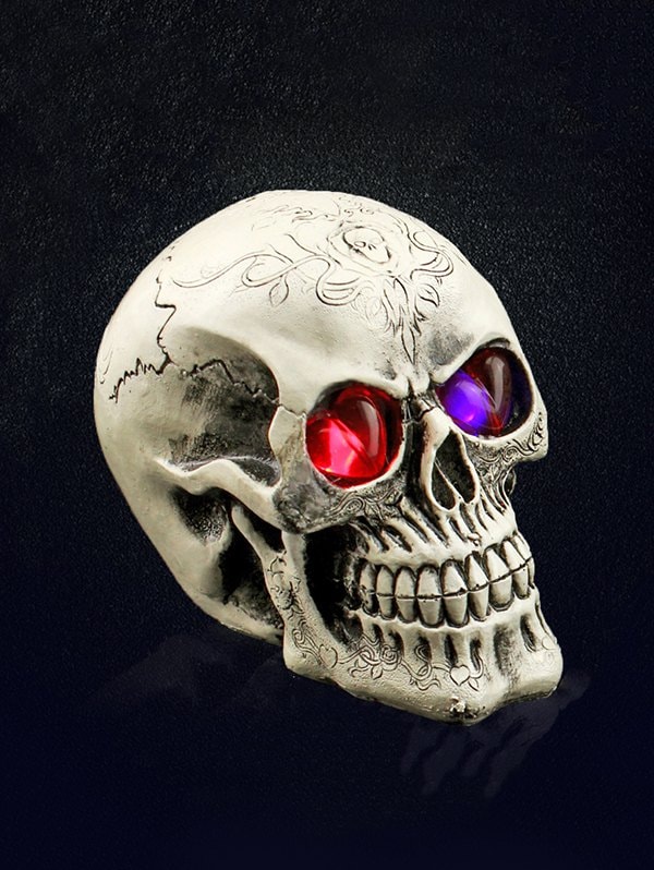 Halloween Supplies LED Light Decorative Skull