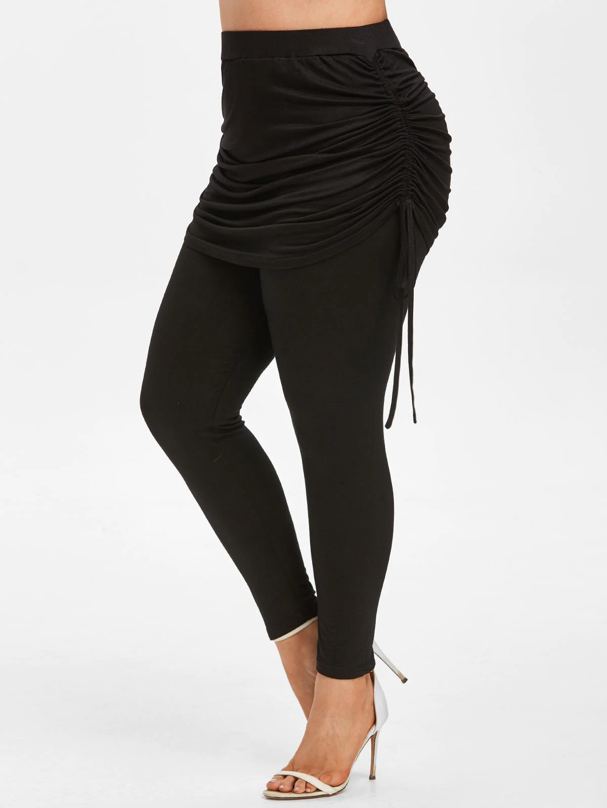 Plus Size Cinched Skirted Pants