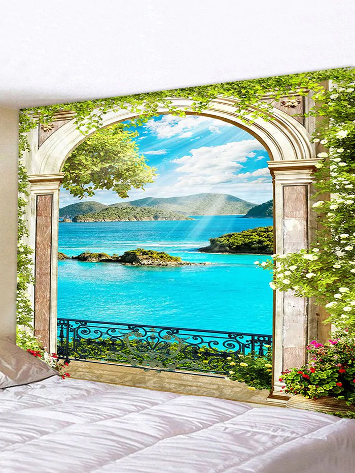 3D Digital Printing Landscape Wall Tapestry