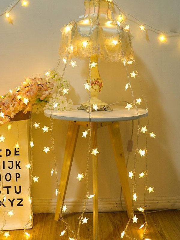 Star Shape Bedroom Hanging Waterproof String Lights