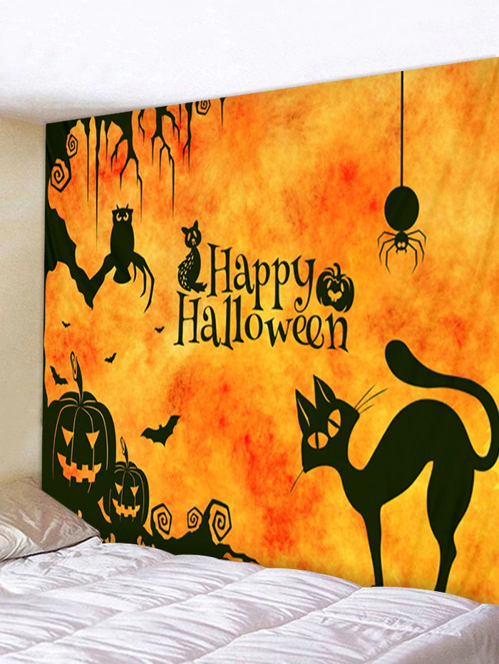 Halloween Animal Pattern Wall Hanging Decorative Tapestry