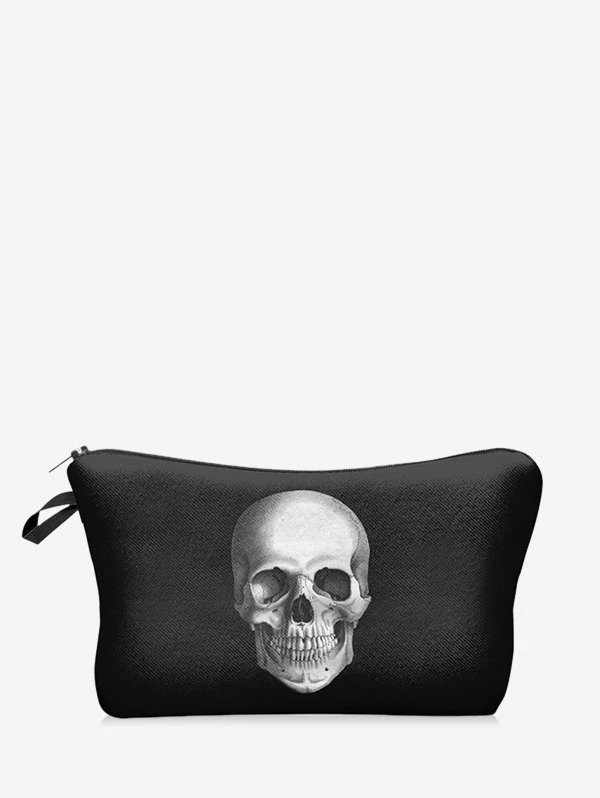 Halloween Skull Digital Printing Makeup Bag