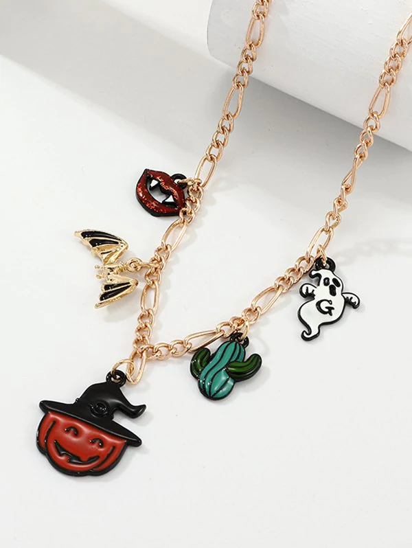 Halloween Pendant Cartoon Pumpkin Necklace