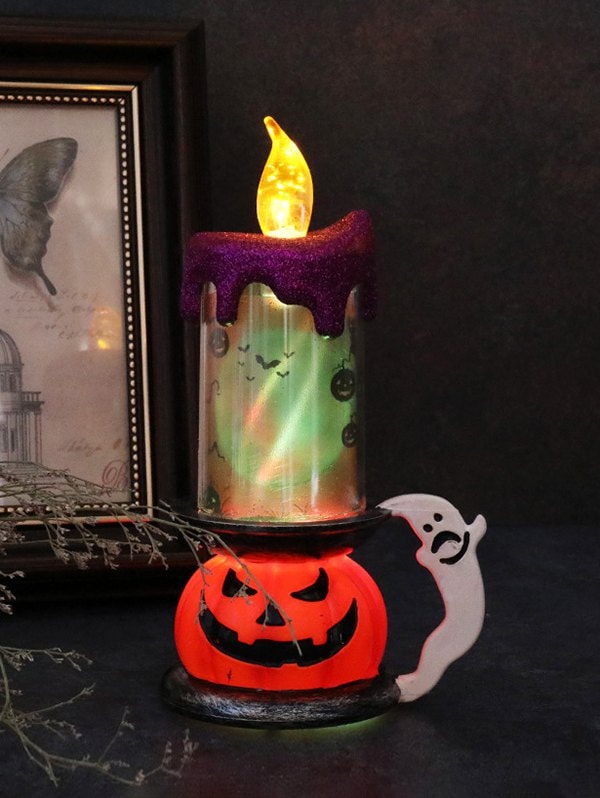 Halloween Pumpkin Candle Shape LED Decorative Light