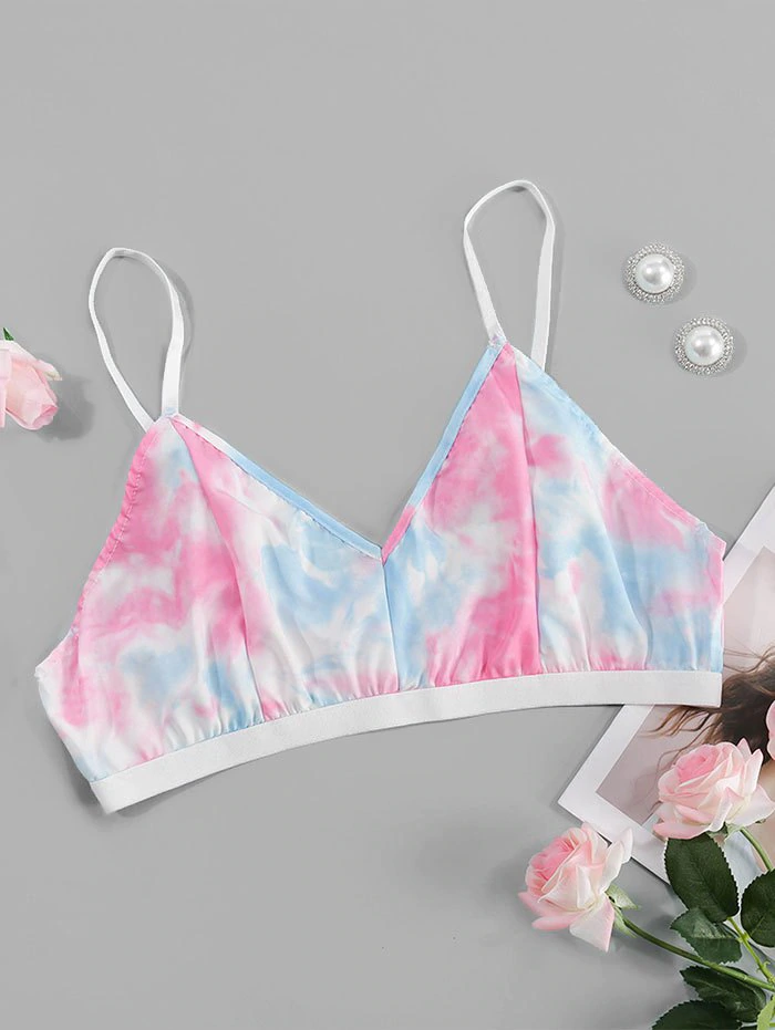 Plus Size Tie Dye Lingerie Bra